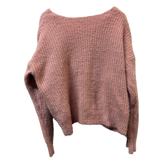 NOBO No Boundaries Pink Twist Rush Sweater Pearls Crop Design - Picture 4 of 7